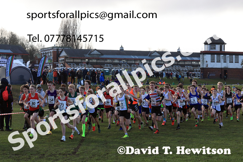 Boys Under-13s 2026 Northern Cross Country Champs., Pontefract Racecourse, Pontefract. Photo: David T. Hewitson/Sports for All Pics